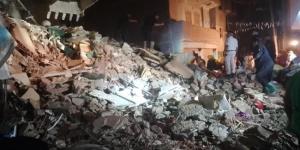 الناس صوتها طالع من تحت.. انهيار منزل من 4 طوابق في المحلة وسقوط مصابين وضحايا